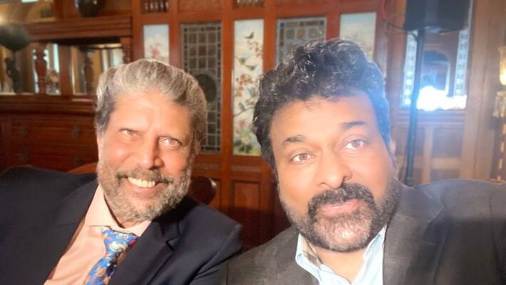 legendary cricketer kapil dev met with chiranjeevi in hyderabad legendary cricketer kapil dev met with chiranjeevi in hyderabad