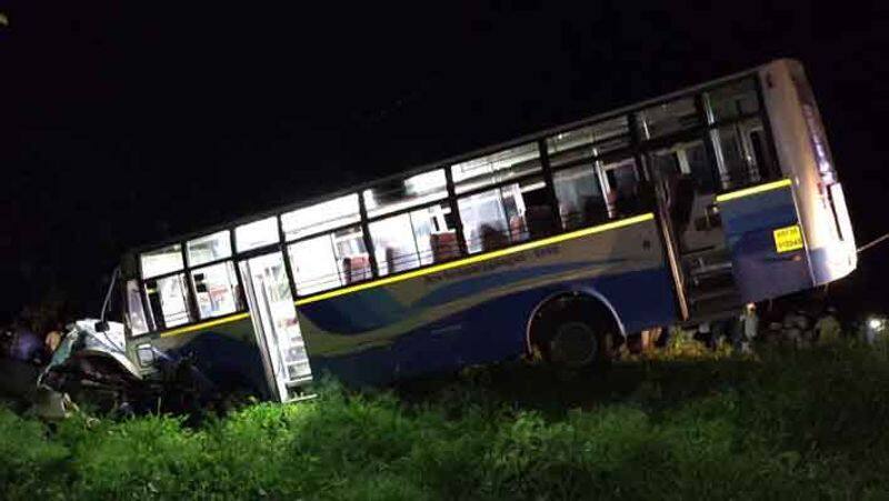 government bus car accident...6 members of the same family were killed