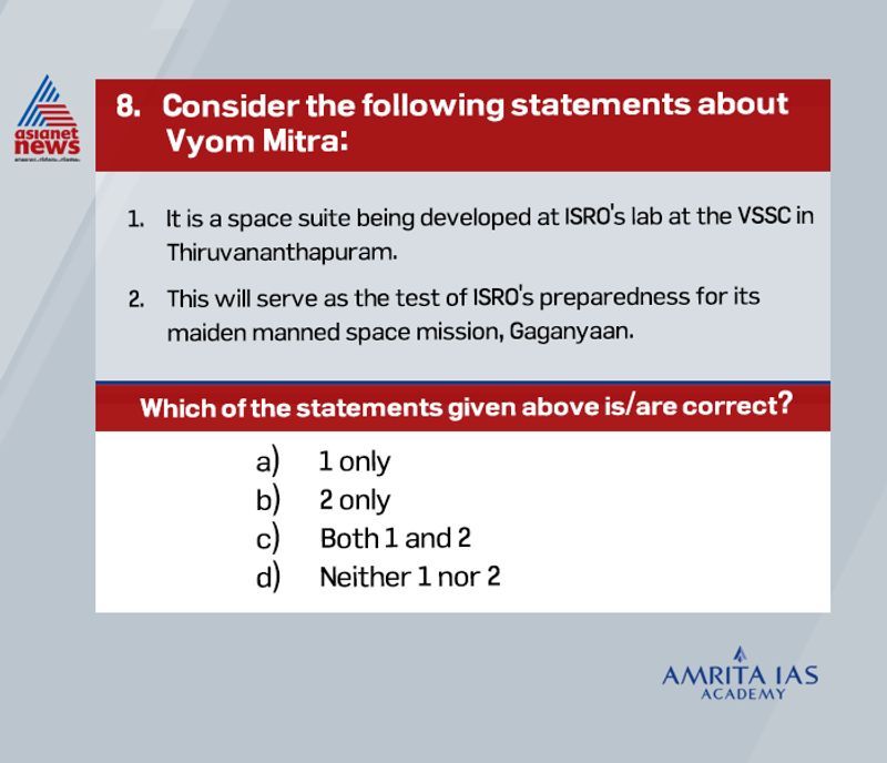 Civil Service Examination What is Vyom Mitra Scheme