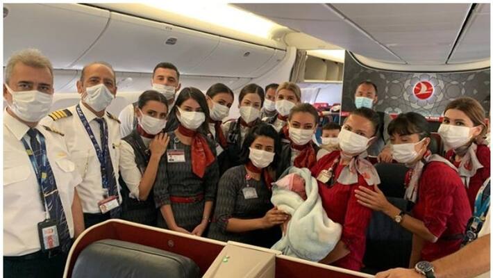 Afghan woman gave birth to baby at an altitude of 10000 meters in Kuwait airspace Afghan woman gave birth to baby at an altitude of 10000 meters in Kuwait airspace