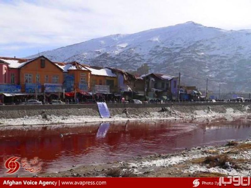 Fake photo of red river with blood in the name of Kabul blast goes viral