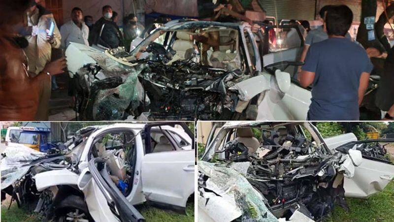 Luxury car accident...7 killed including DMK MLA son