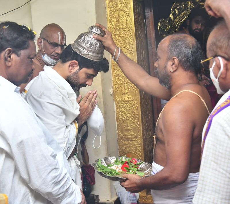 TDP Leader Nara Lokesh Visits Bhadrachalam Temple