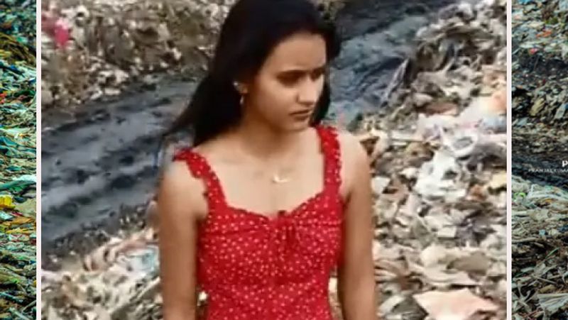 miss jharkhand model surabhi does ramp walk on a garbage dump in ranchi