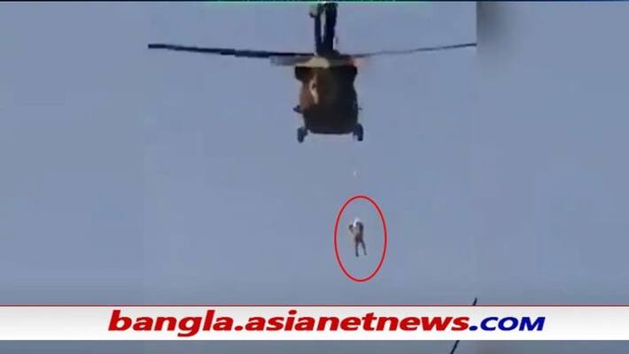 Taliban fly USA chopper with body hanging from rope in Kandahar, video goes viral ALB Taliban fly USA chopper with body hanging from rope in Kandahar, video goes viral ALB