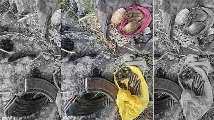 Rounds of AK-47 and several hand grenades were recovered with Ganderbal Police from Sadra Bagh forest area Rounds of AK-47 and several hand grenades were recovered with Ganderbal Police from Sadra Bagh forest area