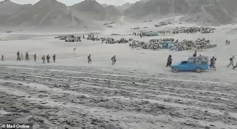 Taliban claim Afghan independence thousands of Afghans flee their homeland