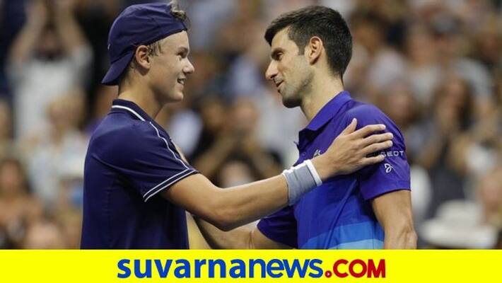 US Open 2021 Tennis Legend Novak Djokovic winning starts over Dutch teenager Holger Vitus Nodskov Rune kvn US Open 2021 Tennis Legend Novak Djokovic winning starts over Dutch teenager Holger Vitus Nodskov Rune kvn
