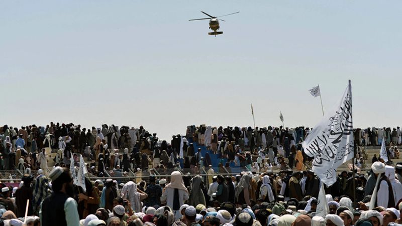 Taliban victory parade after US and UK leave Afghanistan