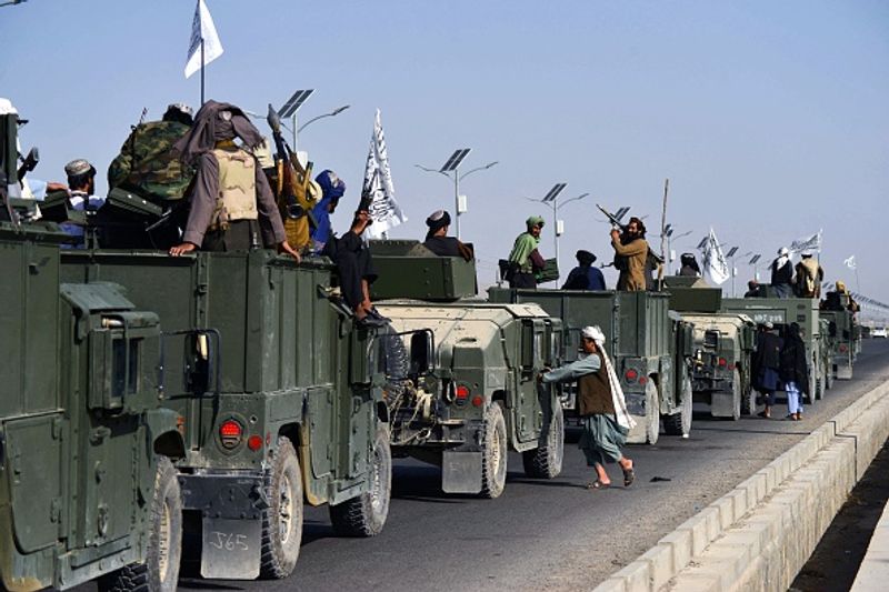 Taliban victory parade after US and UK leave Afghanistan
