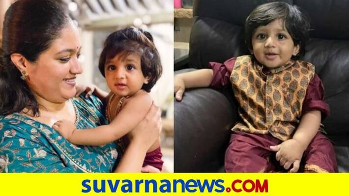 Sandalwood Meghana Raj Chiranjeevi sarja son Junior C naming ceremony reveals Sanskrit name vcs Sandalwood Meghana Raj Chiranjeevi sarja son Junior C naming ceremony reveals Sanskrit name vcs