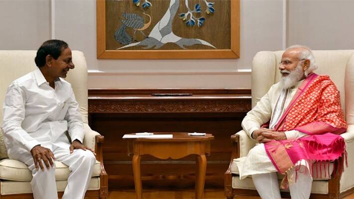 telangana cm kcr meets pm narendra modi in delhi telangana cm kcr meets pm narendra modi in delhi