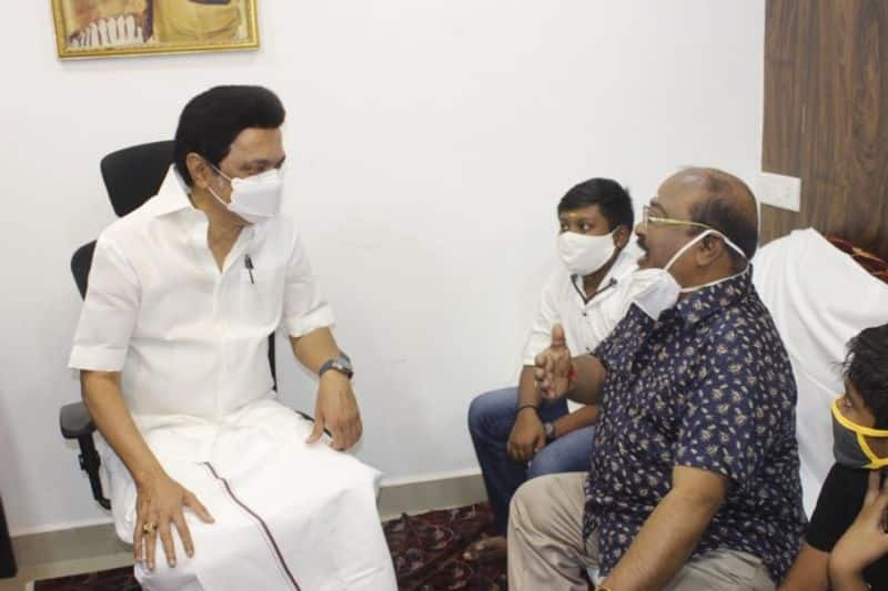 TN CM MK Stalin meets College friend TP Gajendran