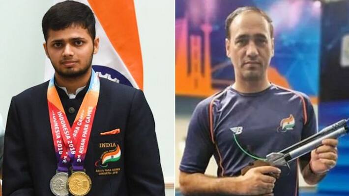 PM Modi spoke to Manish Narwal and Singhraj Adhana after medal in Paralympics bmm PM Modi spoke to Manish Narwal and Singhraj Adhana after medal in Paralympics bmm