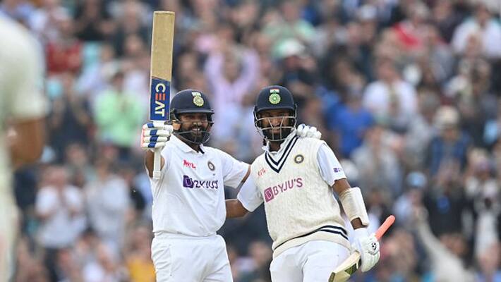INDvsENG Rohit sharma hit maiden overseas test century against england in oval ckm INDvsENG Rohit sharma hit maiden overseas test century against england in oval ckm