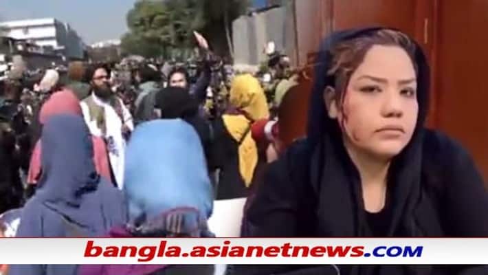 Taliban attacks Afghan woman activist during Kabul protest, watch video ALB Taliban attacks Afghan woman activist during Kabul protest, watch video ALB