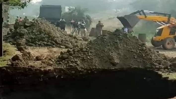 landslide in approach road at murshidabad bmm landslide in approach road at murshidabad bmm