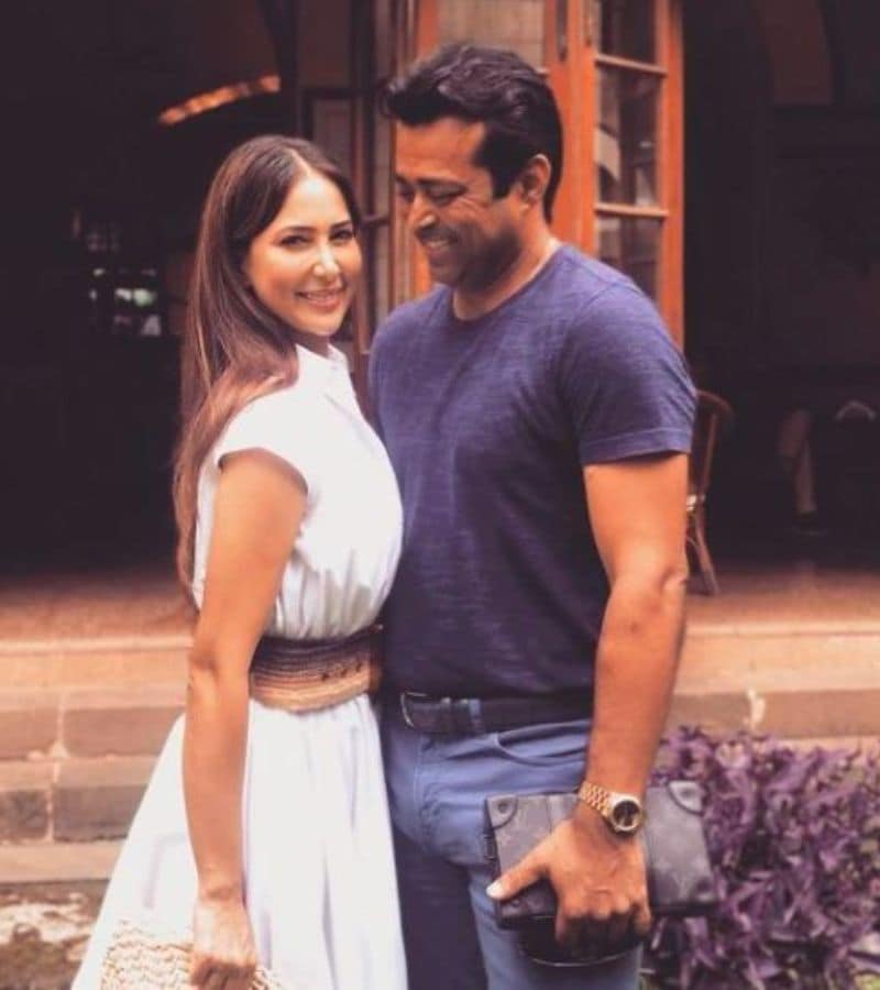 Diwali 2021 - Leander Paes and Kim Sharma celebrate their first diwali together ALB