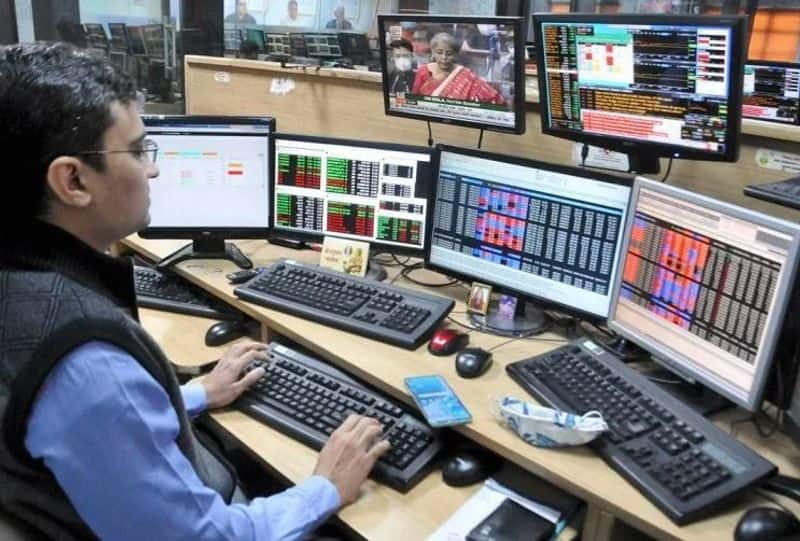 Sensex rises, Nifty at 18,100, driven by commodities; real estate declines.