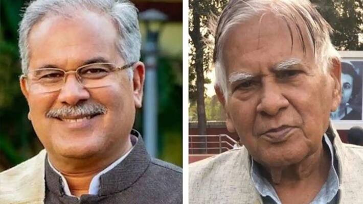 chhattisgarh cm bhupesh baghel father nand kumar baghel arrested IN up agra chhattisgarh cm bhupesh baghel father nand kumar baghel arrested IN up agra