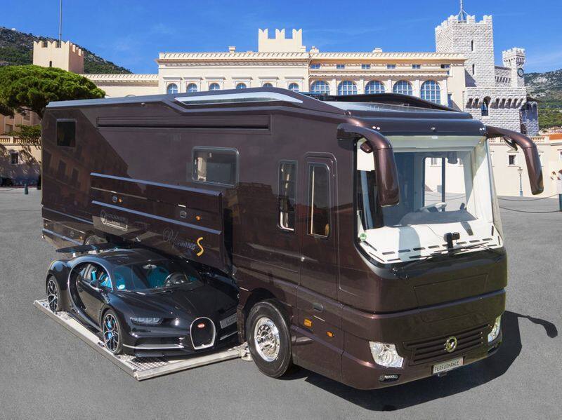 These stunning 17 crore motorhome can house your 21 crore Bugatti Chiron