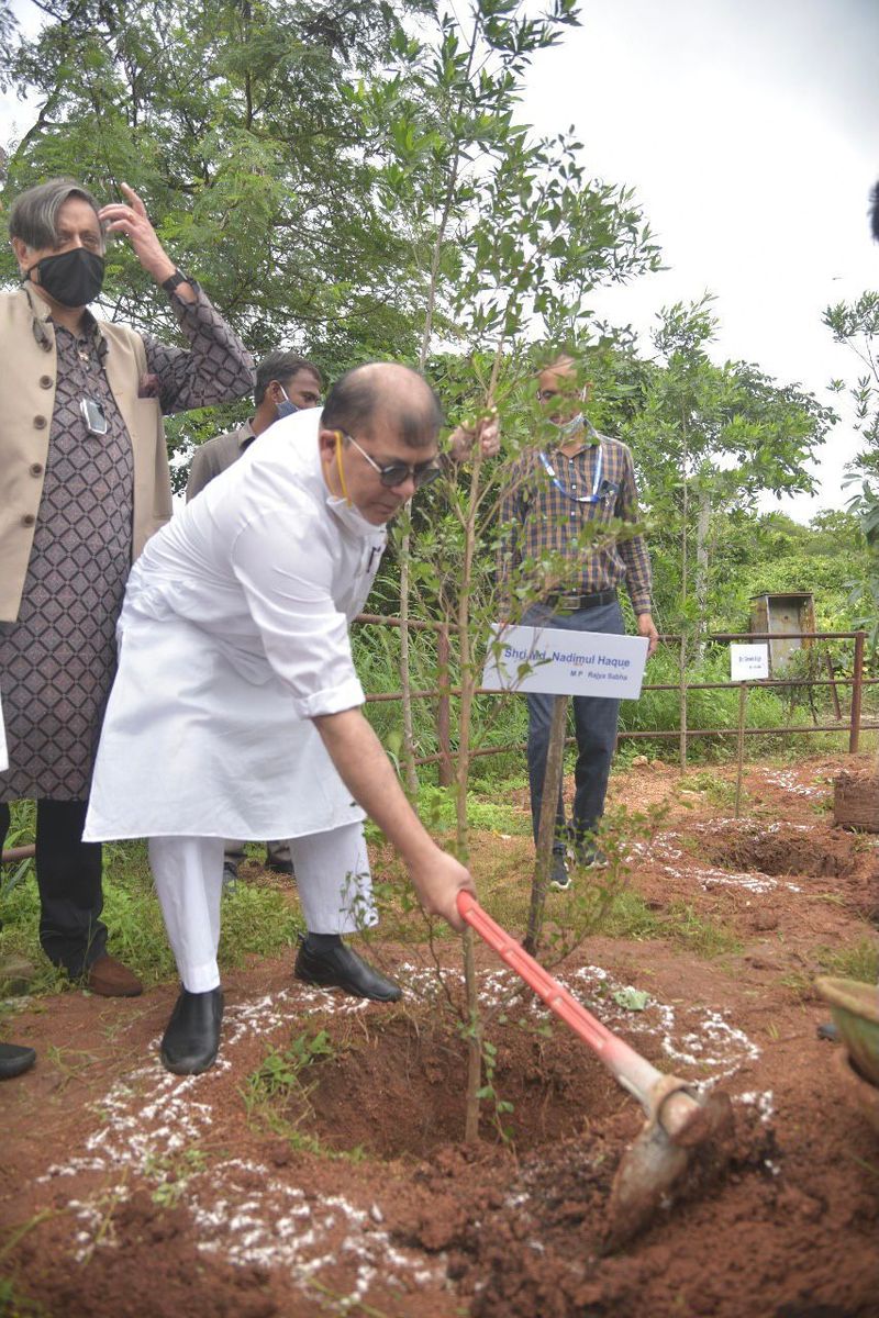 Members of Parliamentary Standing Committee on Information Technology participates in Green India Challenge