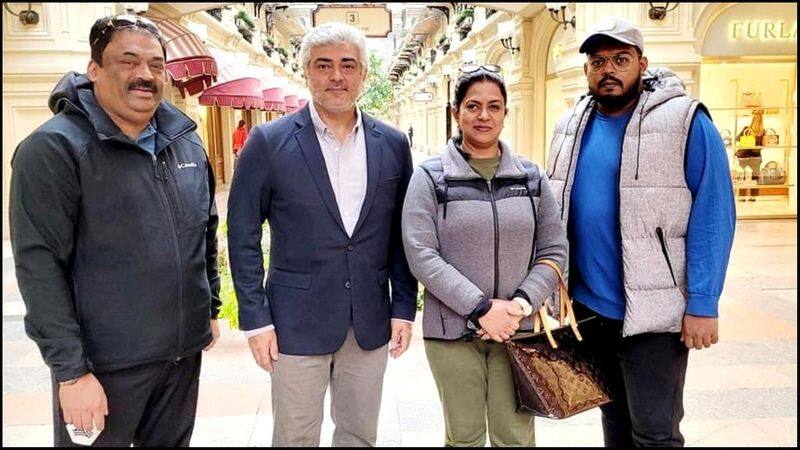Thala ajith latest photo on Moscow going viral