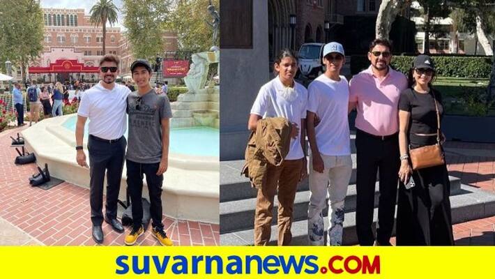 Madhuri Dixit and Shriram Nene older son Arin joins a university in the US mah Madhuri Dixit and Shriram Nene older son Arin joins a university in the US mah