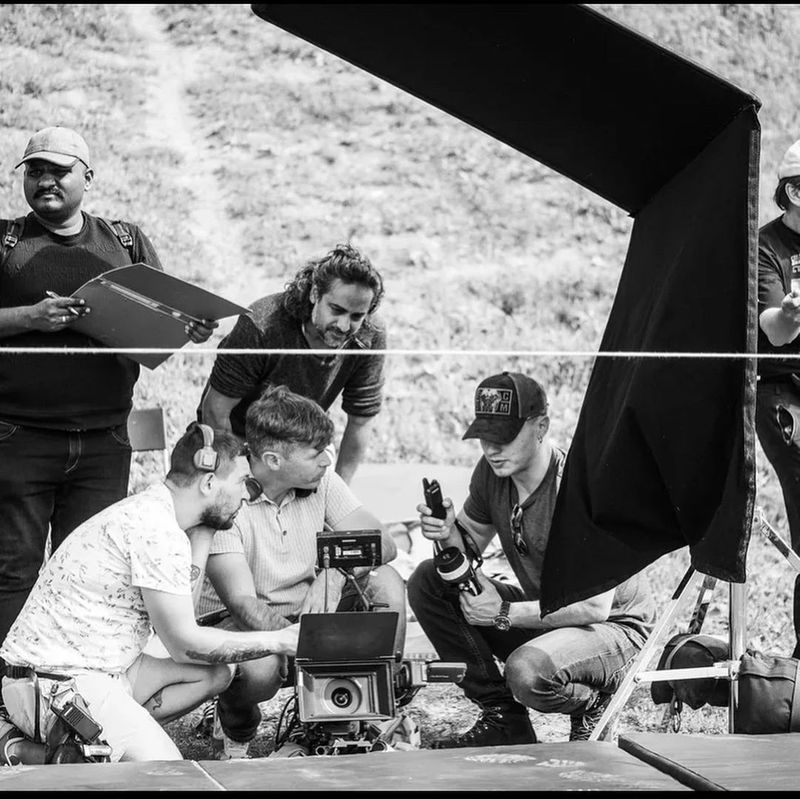 Actor Ajith valimai movie BTS photos viral in internet