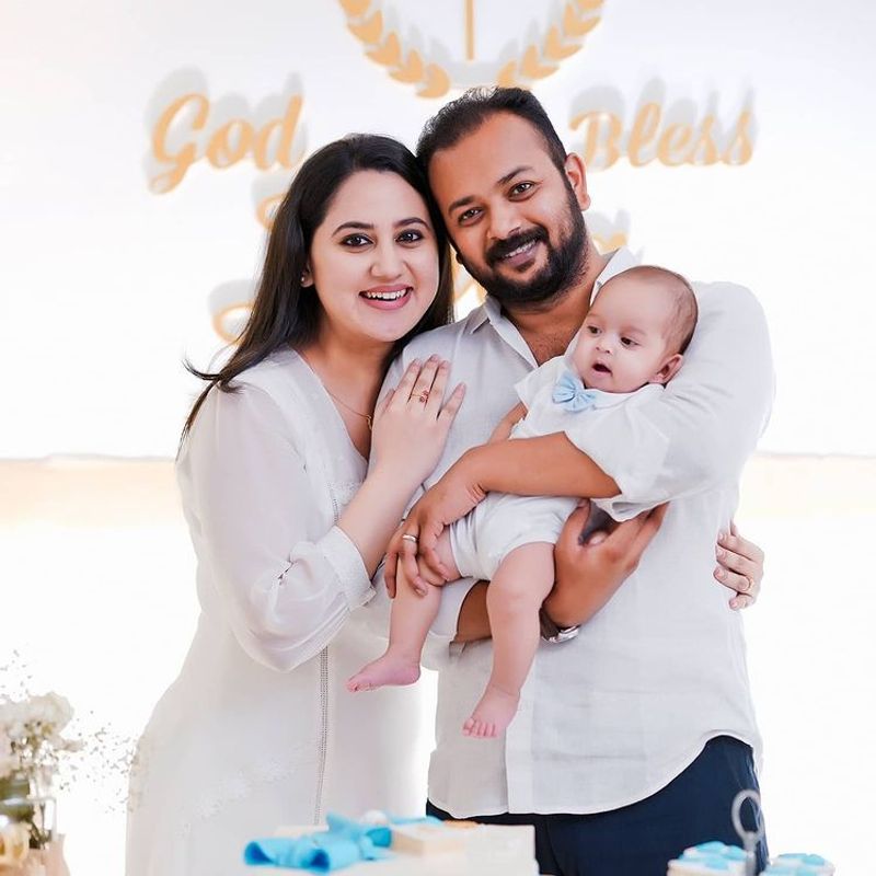actress miya george with husband and child latest stunning photos