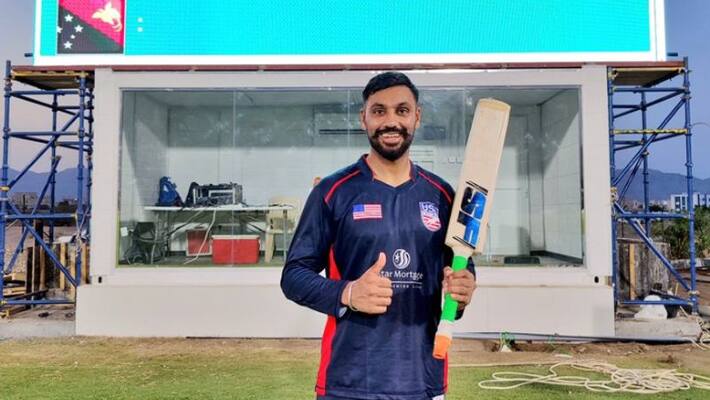 WATCH USA batsman Jaskaran Malhotra smashes 6 sixes in an over WATCH USA batsman Jaskaran Malhotra smashes 6 sixes in an over
