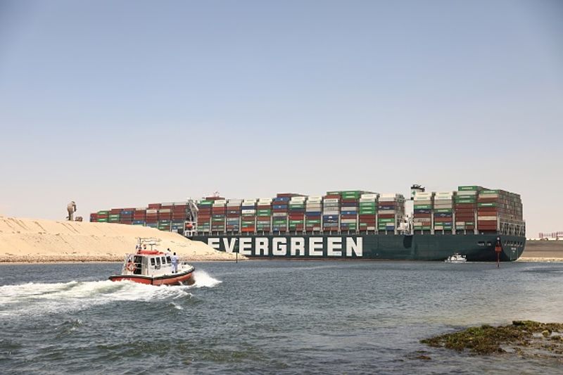 cargo ship blocked Suez Canal again