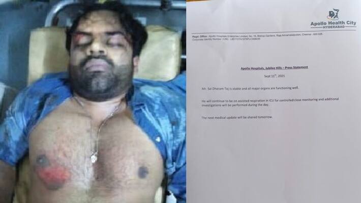 Telugu Actor sai Dharam tej meet with road accident cctv video here Telugu Actor sai Dharam tej meet with road accident cctv video here