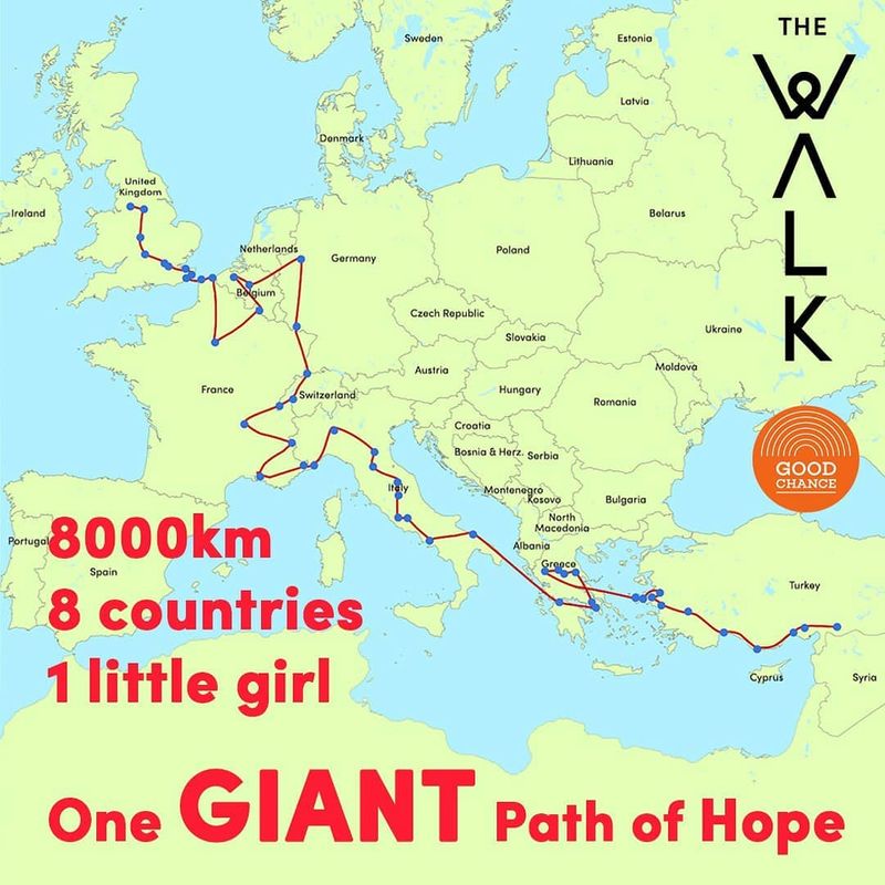 little Amal walks 8000 km for Solidarity with refugee childerns life