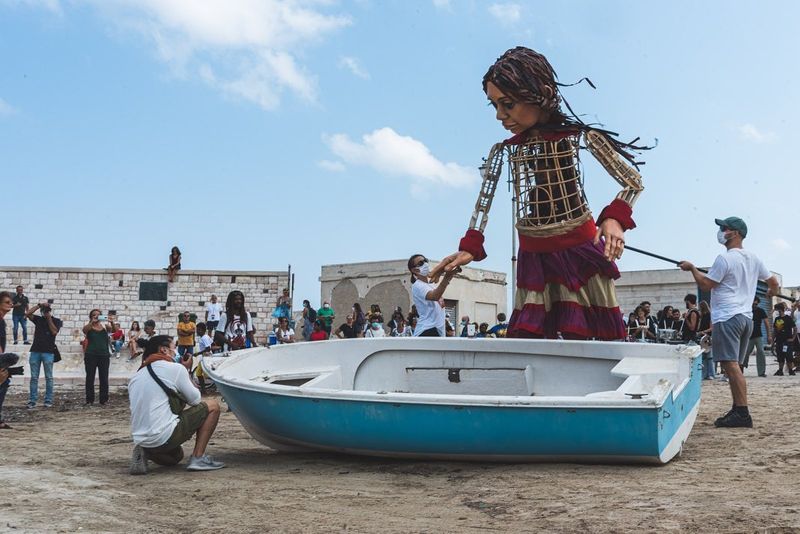 little Amal walks 8000 km for Solidarity with refugee childerns life