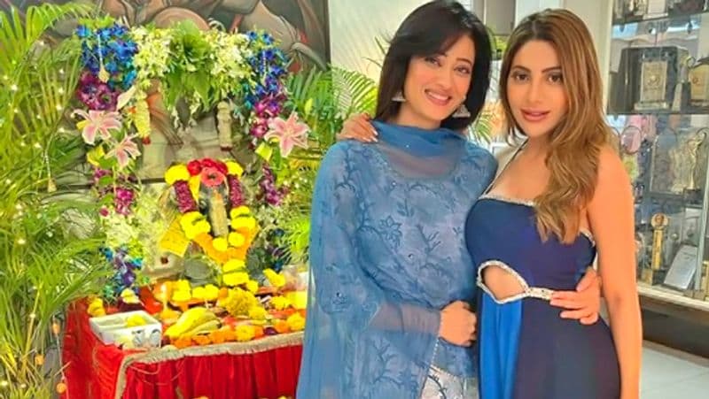 Mithun Chakraborty daughter in law madalsa sharma did ganesh aarti on set, these tv celebs also Performed Ganpati Pooja