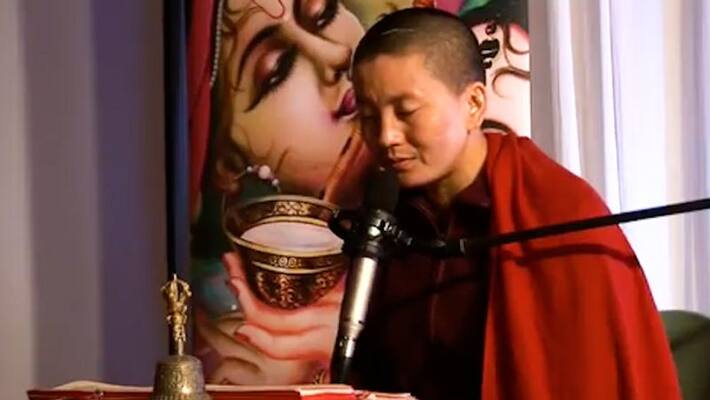 Tibetan monk Ani Choying singing Ganesh Mantra mesmerises netizens; watch video-tgy Tibetan monk Ani Choying singing Ganesh Mantra mesmerises netizens; watch video-tgy