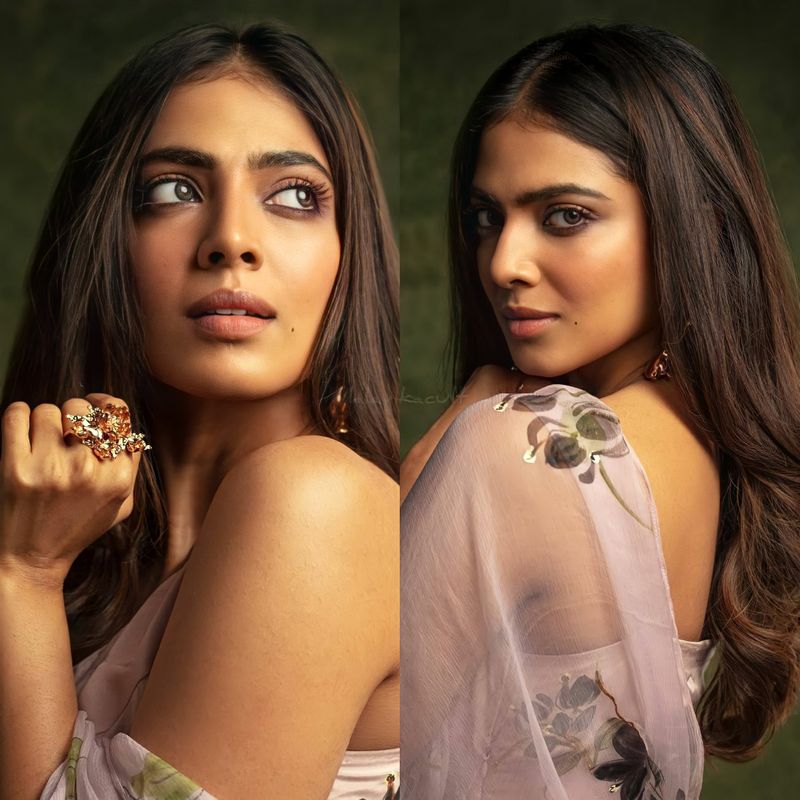malavika mohanan cleavage show and thigh show viral on internet