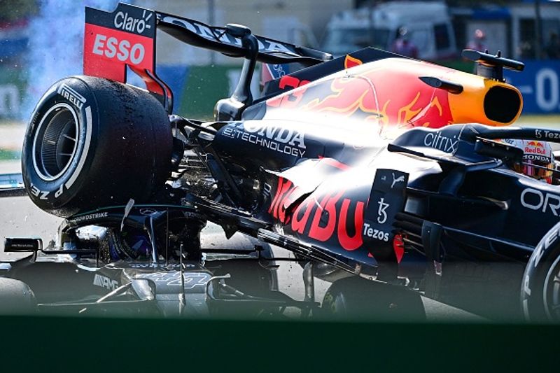 Lewis Hamilton thanks to halos cockpit and God after the Italian Grand Prix accident