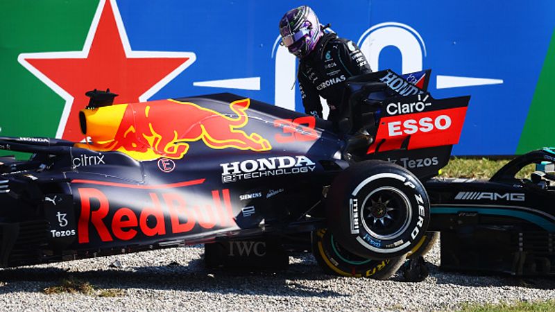 Lewis Hamilton thanks to halos cockpit and God after the Italian Grand Prix accident