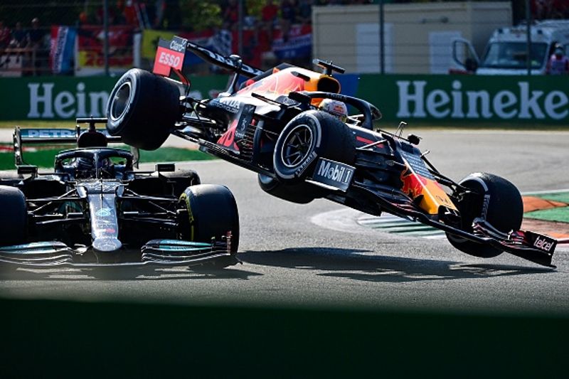 Lewis Hamilton thanks to halos cockpit and God after the Italian Grand Prix accident