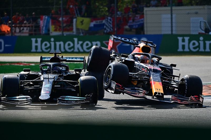 Lewis Hamilton thanks to halos cockpit and God after the Italian Grand Prix accident