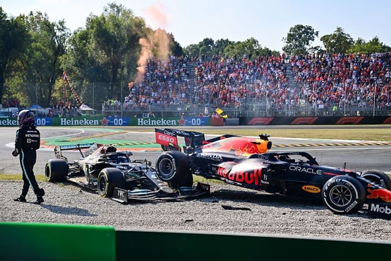 Lewis Hamilton thanks to halos cockpit and God after the Italian Grand Prix accident