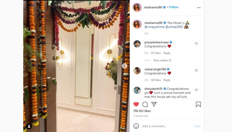Check out Nia Sharma's new home; actress shares photos of Griha Pravesh ceremony (Inside pictures) RCB