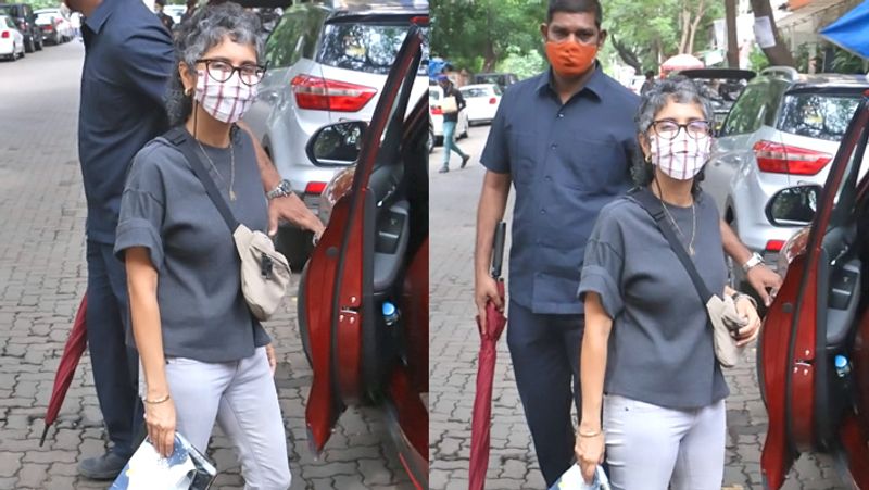 Kiran Rao spotted first time after divorce kangana ranaut film thalaivi actor arvind swami was also seen