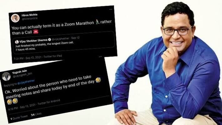 Paytm CEO shares about his '7-hour-long Zoom call' netizens' reacts gcw Paytm CEO shares about his '7-hour-long Zoom call' netizens' reacts gcw