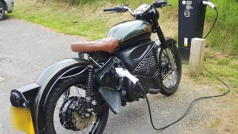 innovative ideas 9th student made e bike single charged run 100 kilometer IN delhi