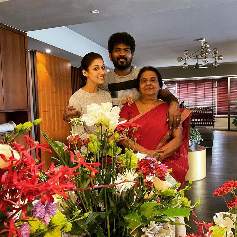 nayanthara mom birthday celebration photos goes viral in internet