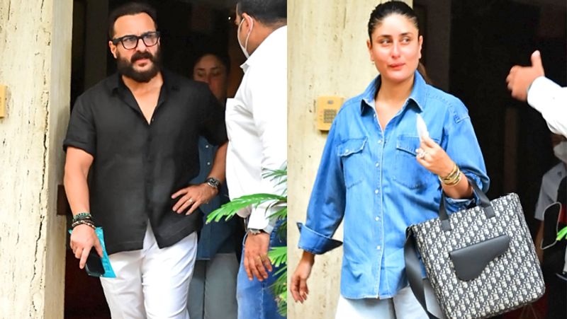 Kareena Kapoor spotted with husband Saif ALi Khan without makeup, tired face and swelled eyes