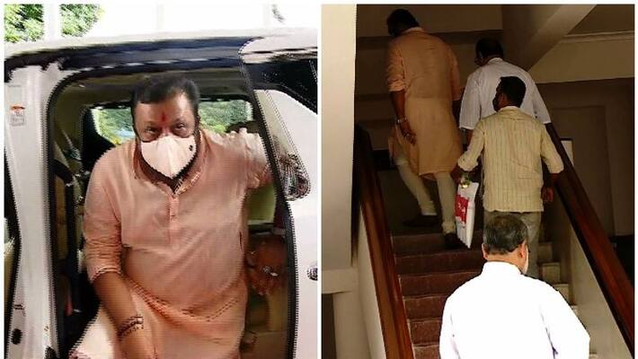 Suresh Gopi meet pala bishop Joseph Kallarangatt Suresh Gopi meet pala bishop Joseph Kallarangatt